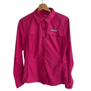 Field & Stream vented long sleeve button up shirt outdoor hiking fishing size M
